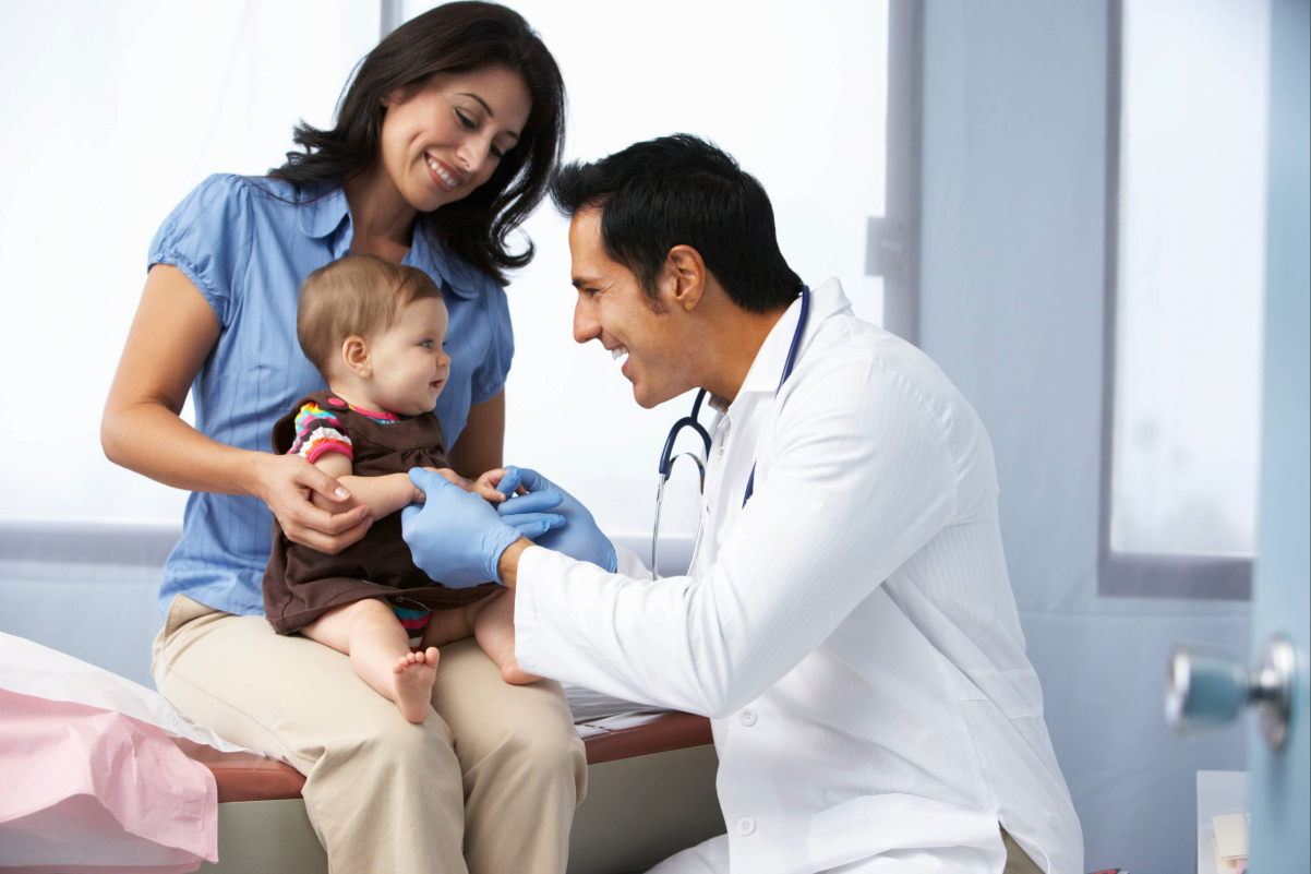 Paediatrician, child, Baby, vaccinations